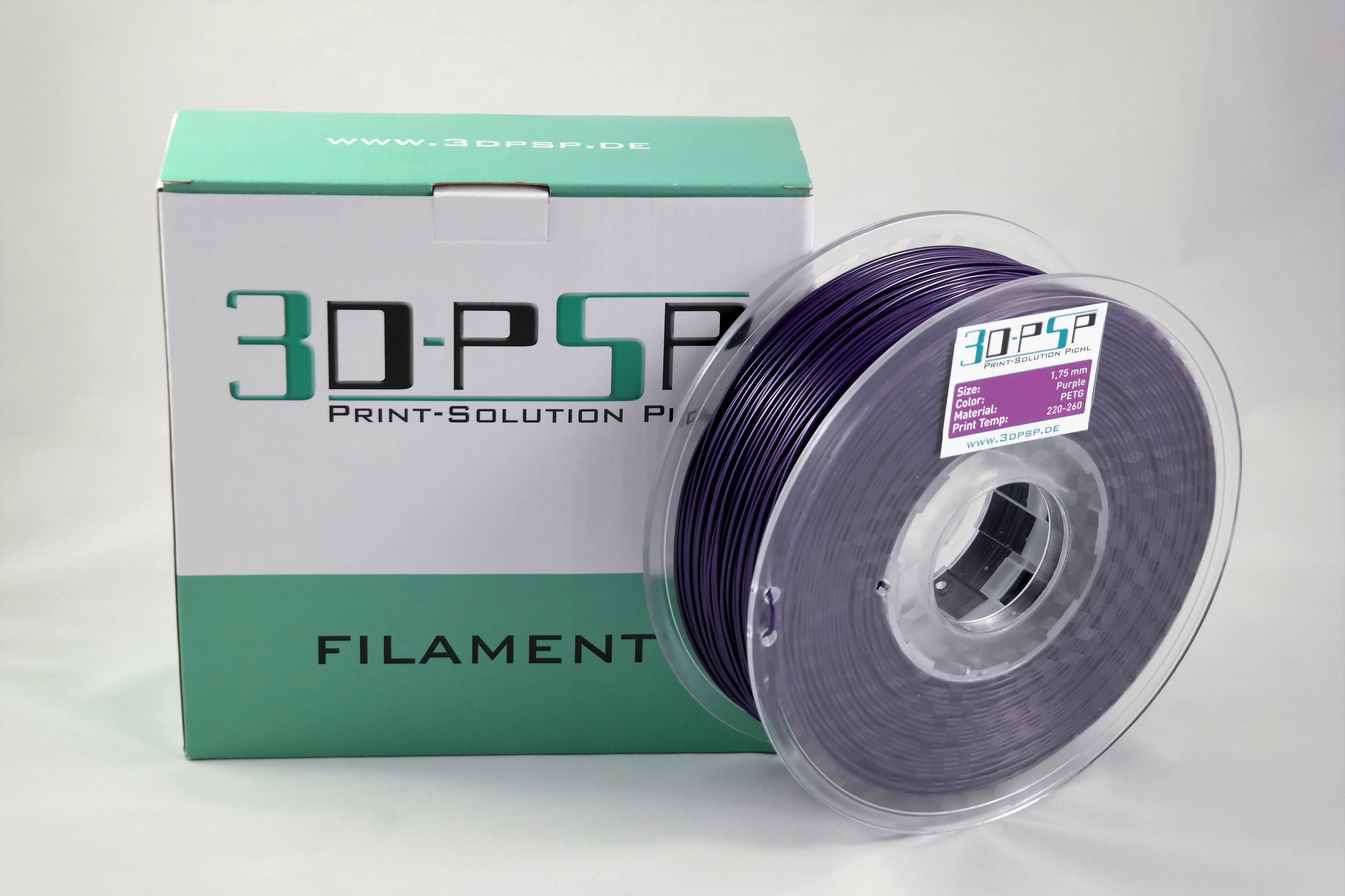 3DPSP PETG Filament  - Solid Purple - 1.75mm - 1Kg