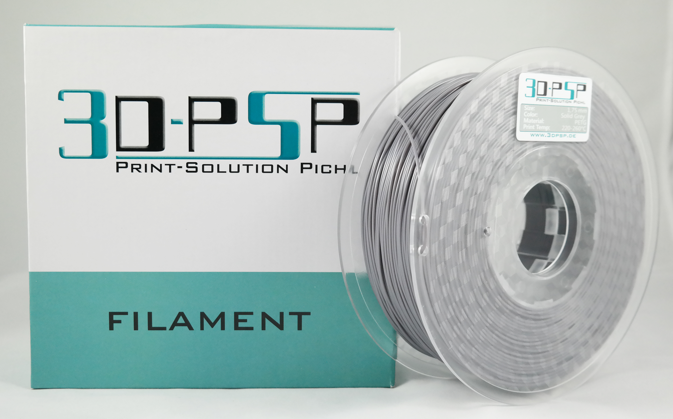 3DPSP HT-PETG Filament - Solid Grey - 1.75mm - 1Kg