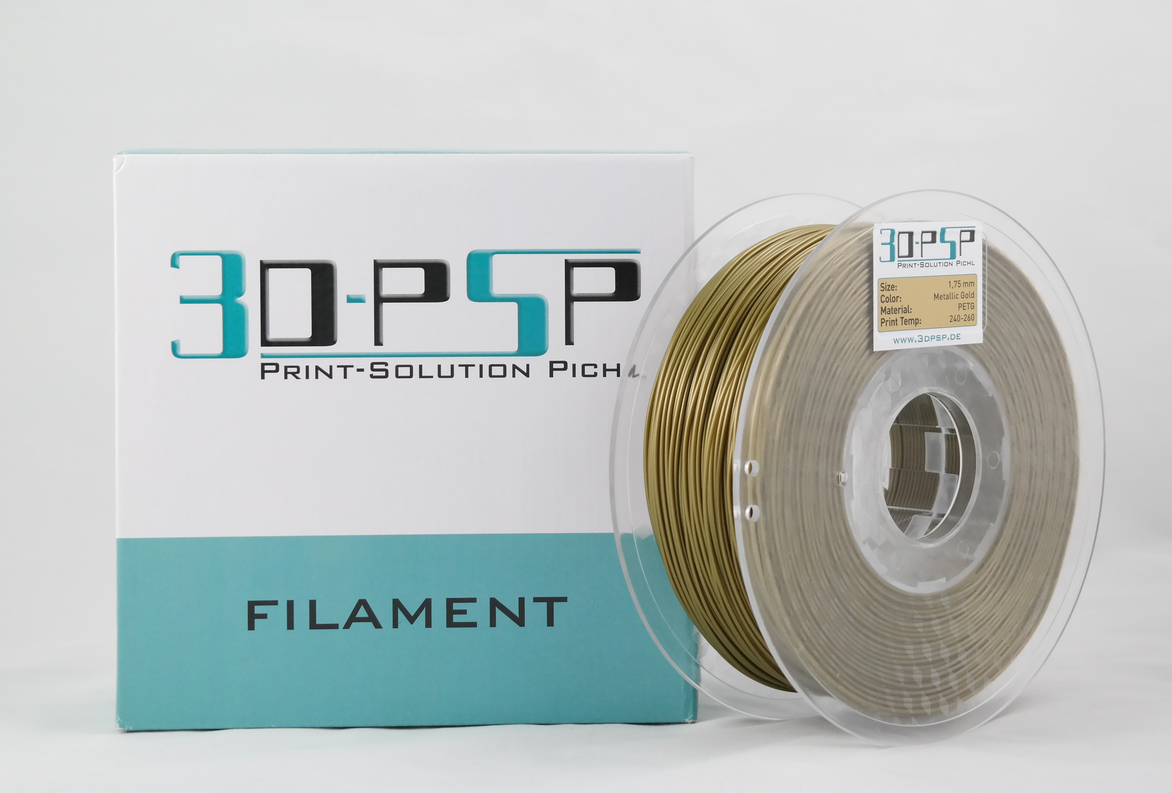 3DPSP PETG Filament  - new Metallic Gold - 1.75mm - 1Kg
