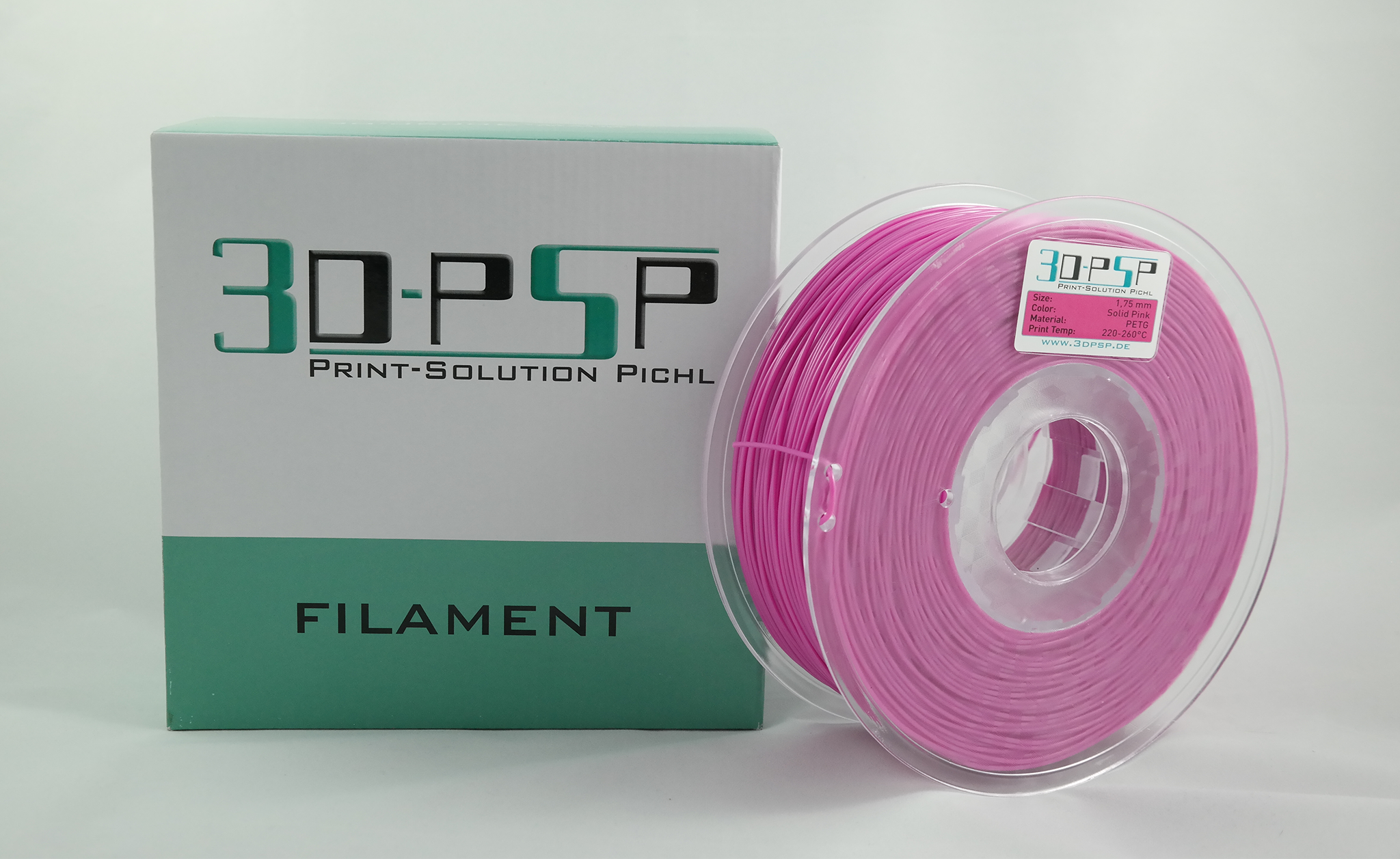 3DPSP PETG Filament  - Solid Pink - 1.75mm - 1Kg